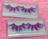 *BLUEBERRY TWIST* (Blue/Fuschia/Purple) DreamDoll Color Lashes!