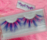 *BLUEBERRY TWIST* (Blue/Fuschia/Purple) DreamDoll Color Lashes!