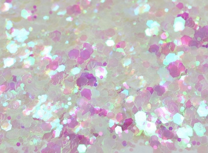 BUBBLEBATH (White/Pink) Iridescent Chunky Glamdoll Glitter –  inkeddollcosmetics