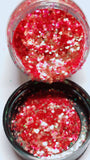 CHERRY BOMB! Chunky Iridescent Glamdoll Glitter - inkeddollcosmetics