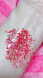 CHERRY BOMB! Chunky Iridescent Glamdoll Glitter - inkeddollcosmetics