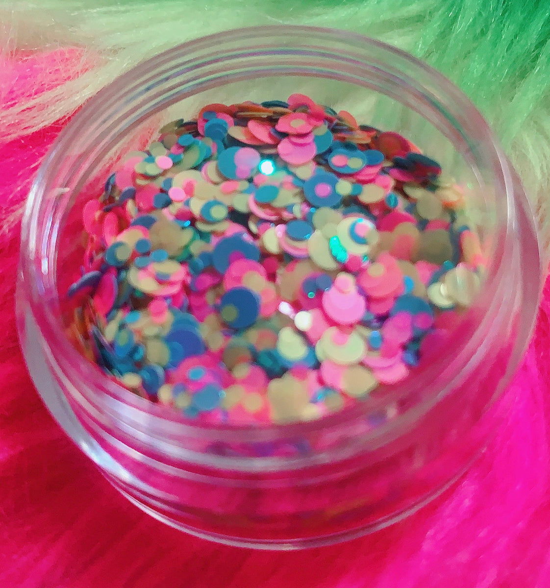 Funky Fest Confetti Glitter Dots - 1 oz Shaker