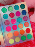NEON LIGHTS (24PC) *BLACKLIGHT!* Pigment/Glitter Pallete! - inkeddollcosmetics