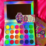 NEON LIGHTS (24PC) *BLACKLIGHT!* Pigment/Glitter Pallete! - inkeddollcosmetics