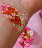 CUPID’S LOVE “Red” MERMAID JELLY (FACE/BODY/HAIR) GLITTER GEL