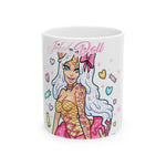 "Inked Doll's" UNICORN ICE CREAM Ceramic Mug, (11oz)