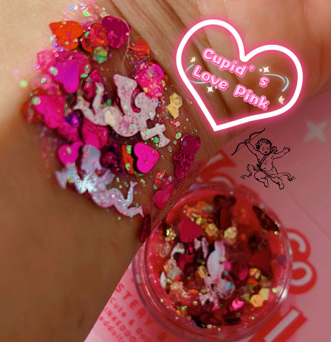 CUPID’S LOVE “Pink” MERMAID JELLY (FACE/BODY/HAIR) GLITTER GEL