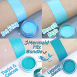 MERMAID MIX Bundle*UV & Non-*UV*PASTEL* LINER/FACE/BODY PAINT!