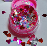 CUPID’S LOVE “Pink” MERMAID JELLY (FACE/BODY/HAIR) GLITTER GEL