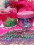 ELECTRIC WATERMELLON DUO Mermaid Jelly Shots (Face/Body/Hair) Glitter Gel - inkeddollcosmetics