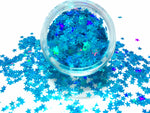 OCEANIC BLUE Festival STAR Glitter CONFETTI - inkeddollcosmetics