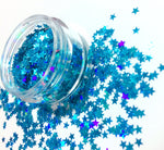 OCEANIC BLUE Festival STAR Glitter CONFETTI - inkeddollcosmetics