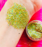 GOLD CHROME (CHUNKY or FINE) Holographic Glamdoll Glitter - inkeddollcosmetics