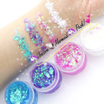 UNICORN MERMAID Glitter JELLY Pack! (4 Pack) - inkeddollcosmetics