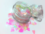 IRIDESCENT LOVE Festival HEARTS Glitter CONFETTI - inkeddollcosmetics