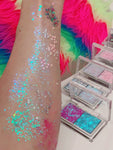 KAWAII CLUSTER Mermaid Jelly "Pressed Glitter Gel" DUO - inkeddollcosmetics