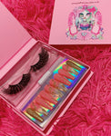 CUPCAKE CURRENCY 6D Xtra Thick n' Bold  DreamDoll-Luxe Lash & Nail Set