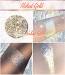 NAKED GOLD *LMT EDT* Summer Festival Pressed Glitter - inkeddollcosmetics