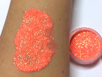 NEON SHERBERT Iridescent (Orange) Glamdoll Glitter - inkeddollcosmetics