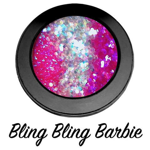 *BLing BLing BARBIE* Pressed Glitter - inkeddollcosmetics