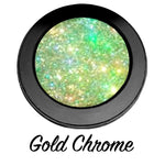 "GOLD CHROME!" Single Pressed Glitter Palette - inkeddollcosmetics