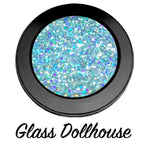 "GLASS DOLLHOUSE!" Single Pressed Glitter Palette - inkeddollcosmetics