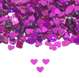 Prismatic PURPLE HEARTS Festival Glitter CONFETTI - inkeddollcosmetics