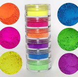 "RAVE LiTes" PICK 4 !! (BLACKLIGHT/UV Reactive Powders!) - inkeddollcosmetics