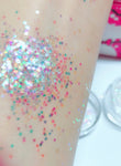 UNICORN TRIP Chunky (Rainbow) Iridescent Glamdoll Glitter - inkeddollcosmetics