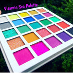 VITAMIN SEA Pressed Eyeshadow/Glitter Palette - inkeddollcosmetics